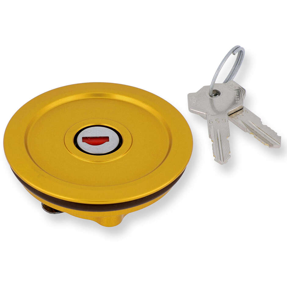 Bouchon de réservoir de carburant - Serrure à clé CNC Racing TSU01 Or