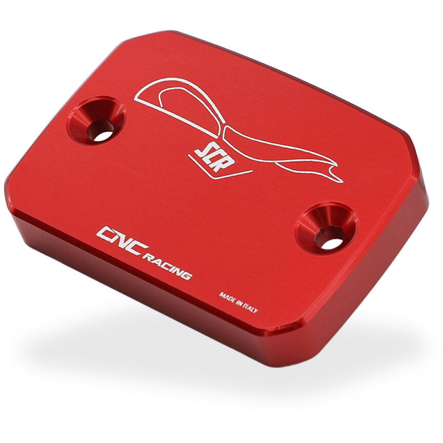 Bouchon de réservoir de liquide de frein avant Ducati Scrambler CNC Racing TF221 Rouge