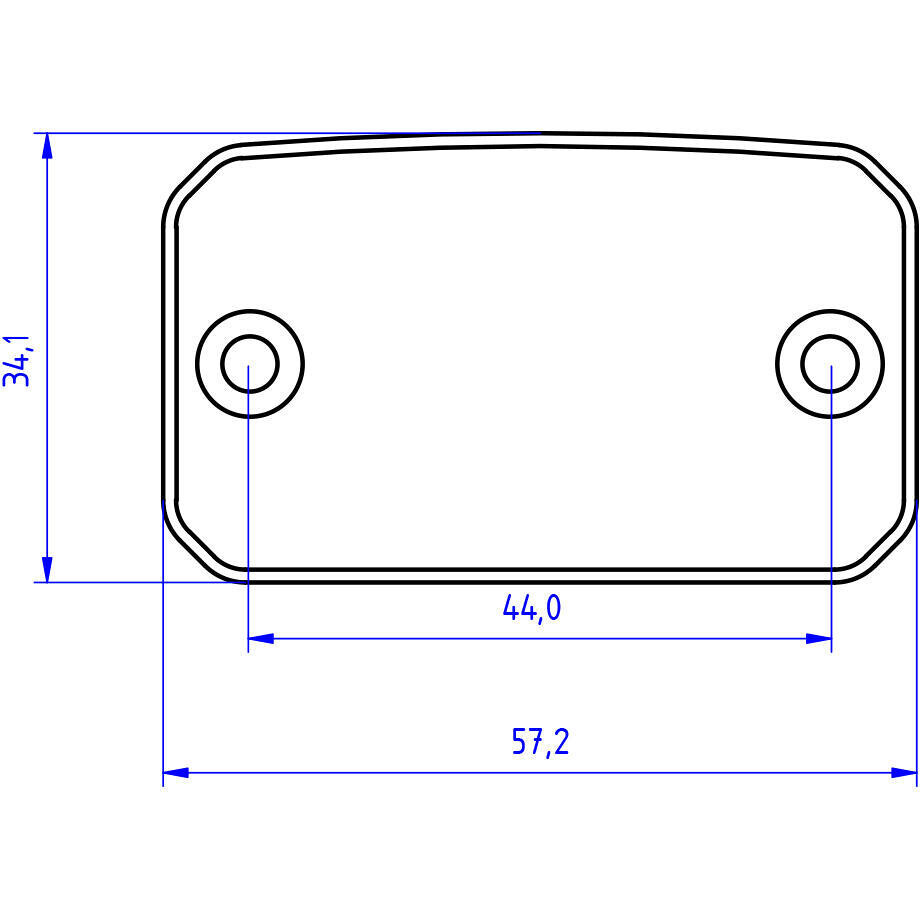 Bouchon de réservoir de liquide d'embrayage Ducati DesertX CNC Racing TF202 Rouge