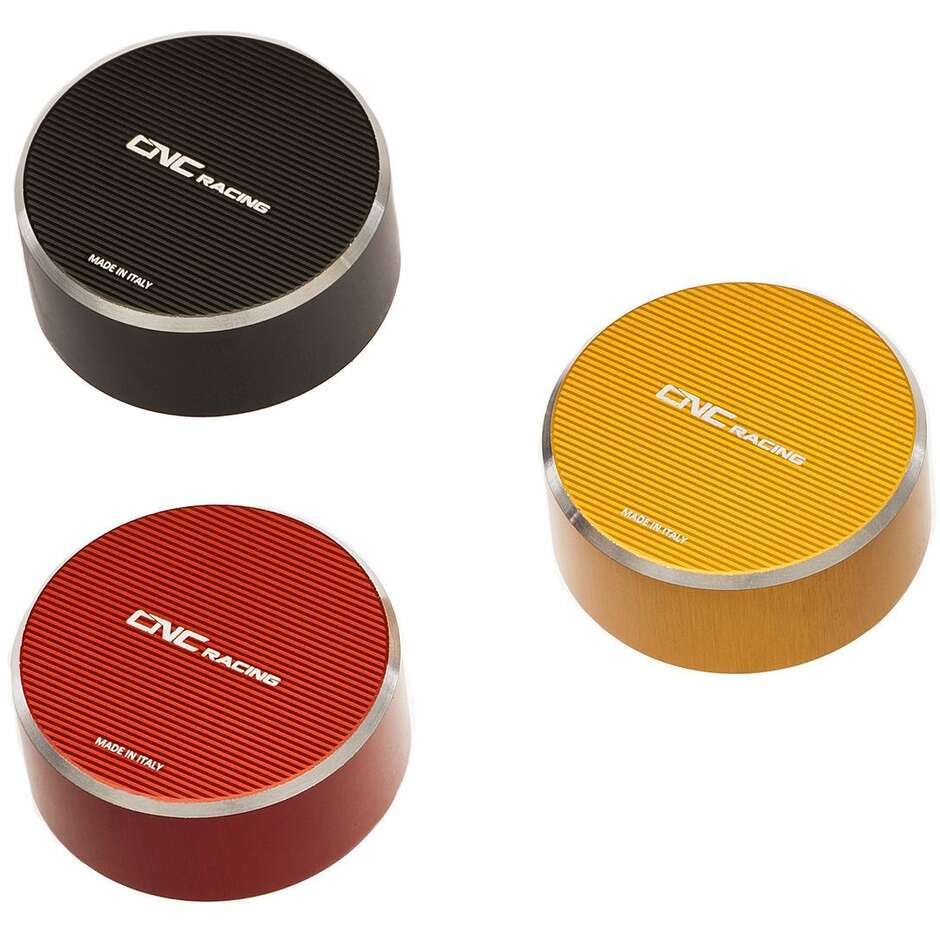Bouchon de réservoir d'huile de frein et d'embrayage M37x4 - BICOLORE CNC Racing TF608 Rouge Argent