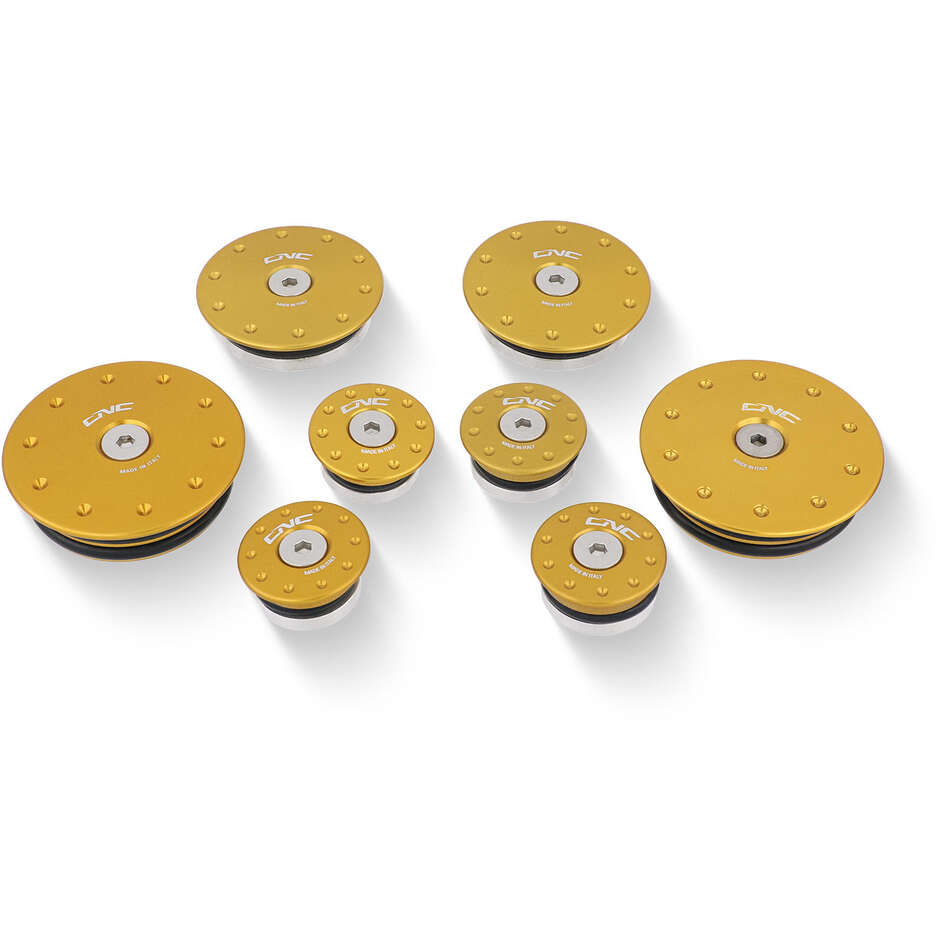Bouchons de cadre dorés CNC Racing TT311 pour Ducati Multistrada 1200