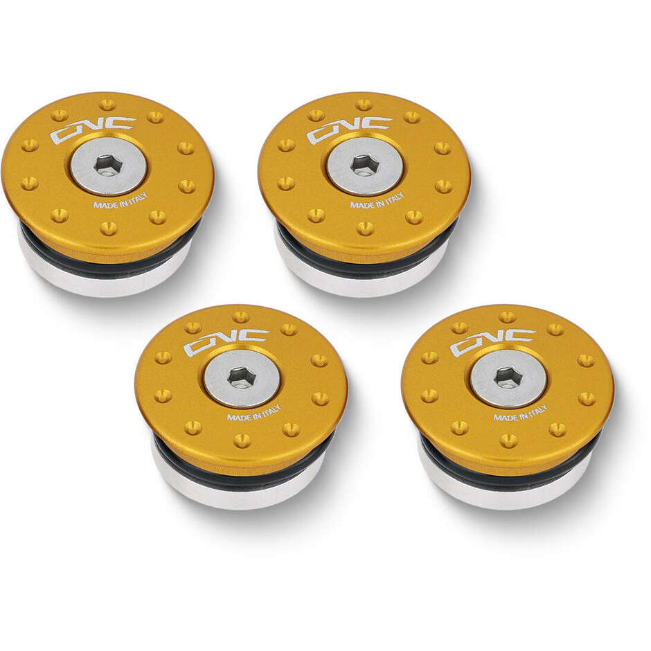Bouchons de cadre dorés Ducati CNC Racing TT331
