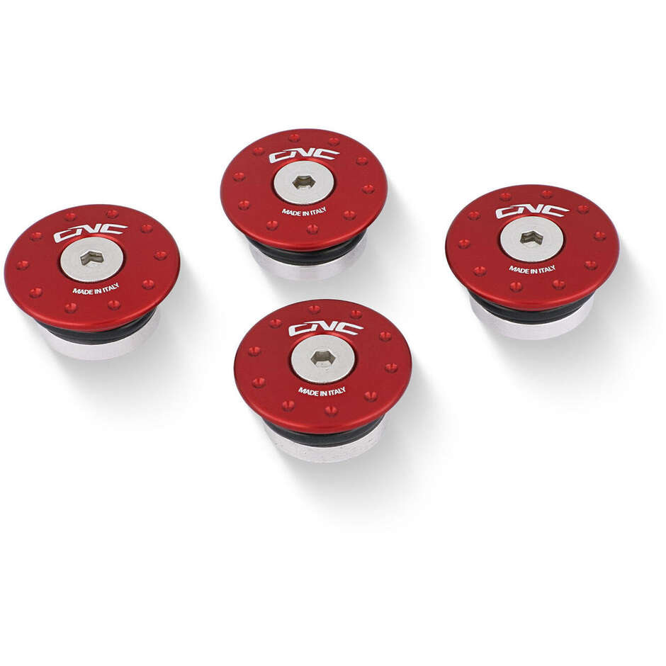 Bouchons de cadre Ducati Monster CNC Racing TT300 Rouge