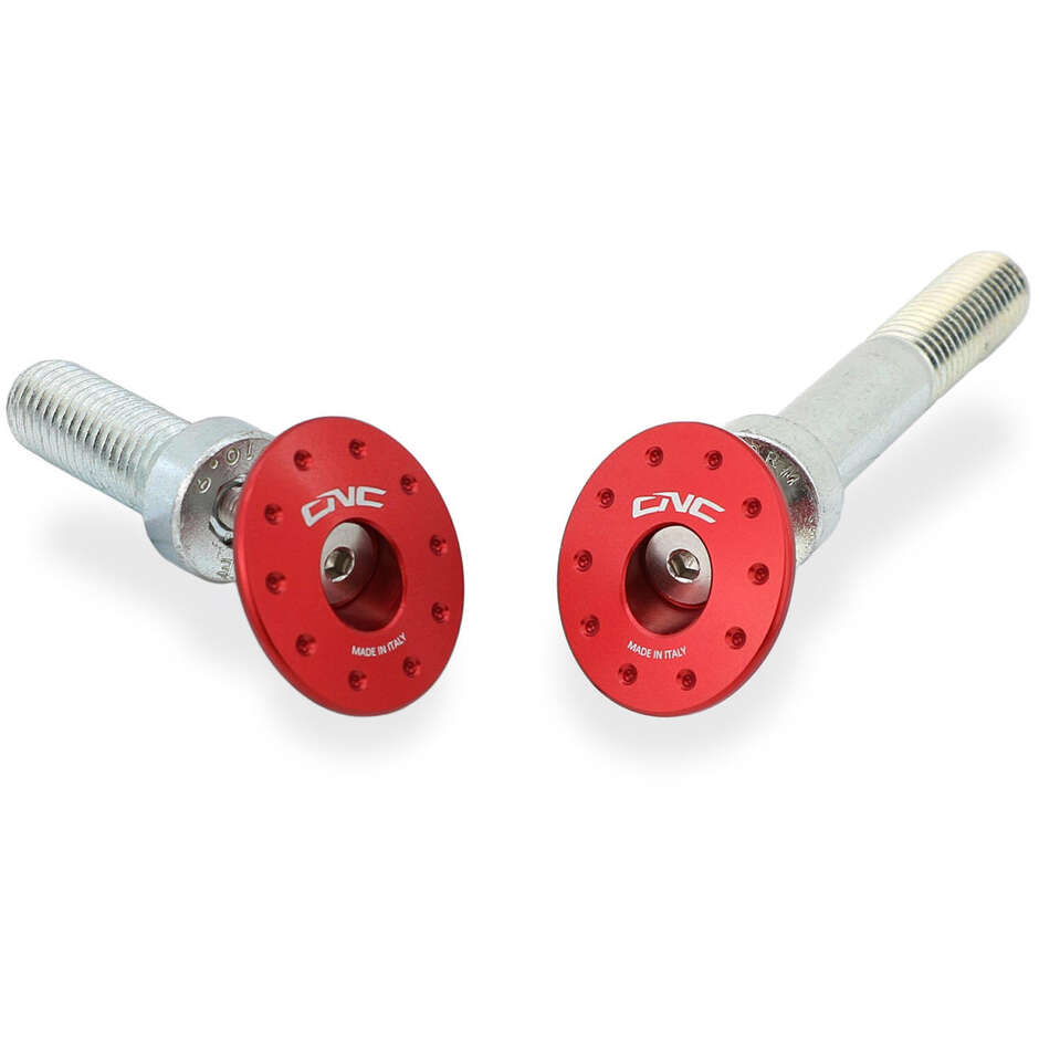Bouchons de cadre Ducati Multistrada V4 - Trous obliques CNC Racing TT372 Rouge