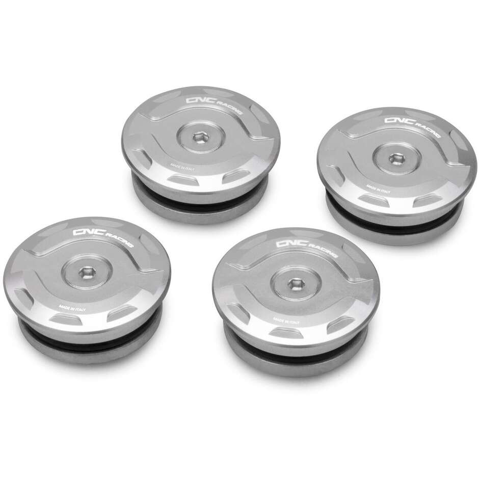 BOUCHONS DE CADRE DUCATI XDIAVEL CNC Racing TT538 Argent