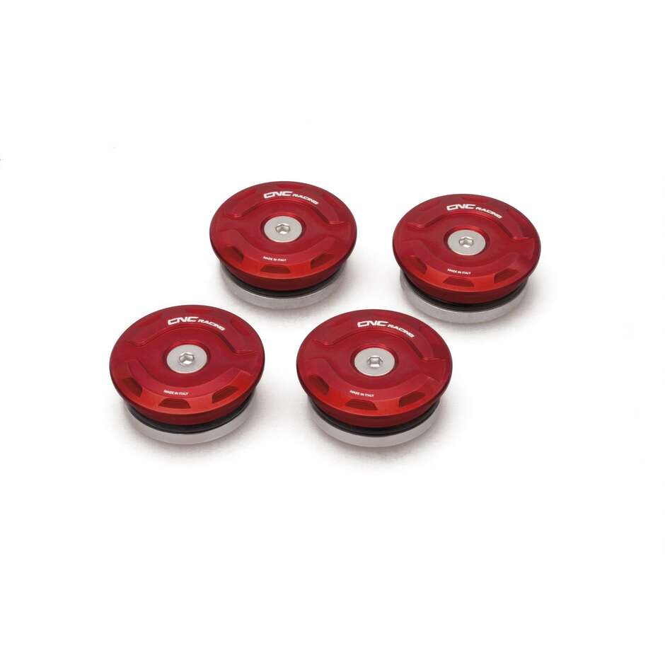 BOUCHONS DE CADRE DUCATI XDIAVEL CNC Racing TT538 Rouge
