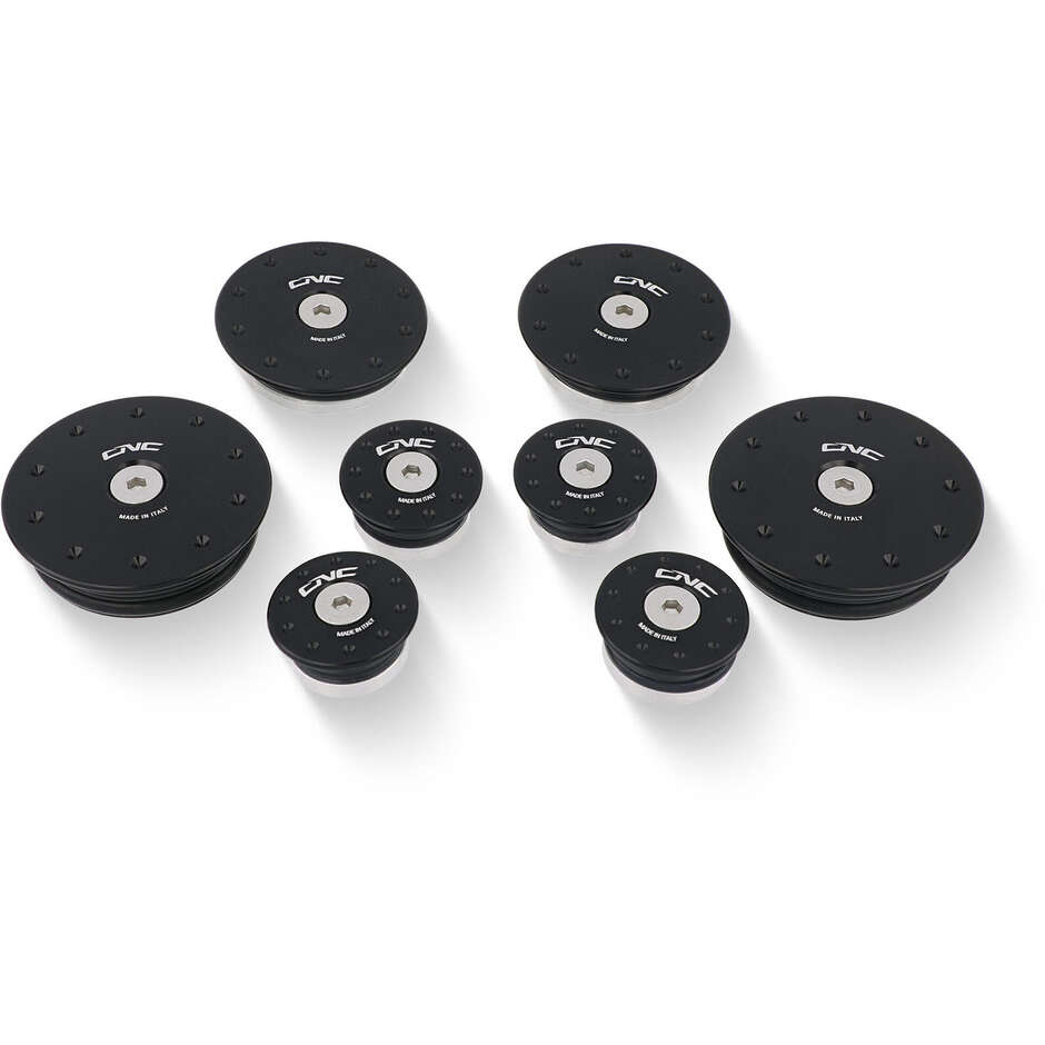Bouchons de cadre noirs CNC Racing TT311 pour Ducati Multistrada 1200