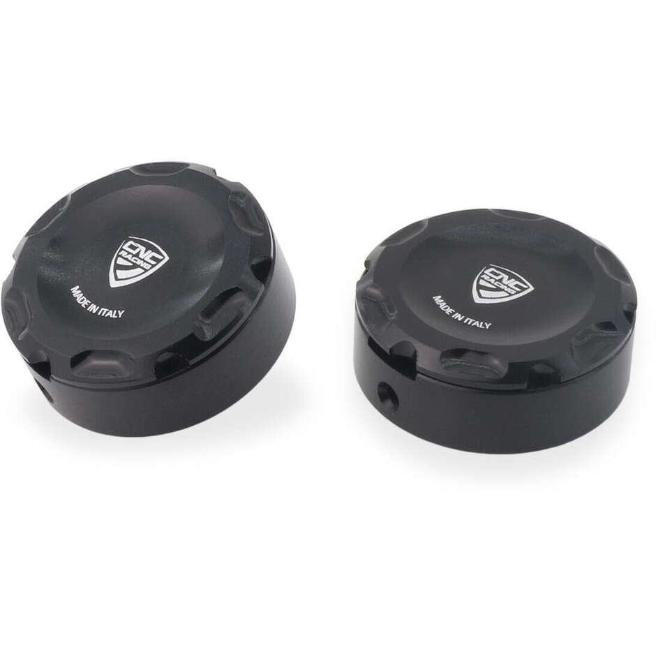 Bouchons à vis centraux de repose-pieds noirs d'origine Ducati CNC Racing PEV07