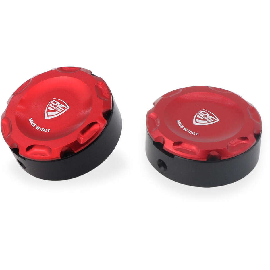 Bouchons à vis centraux de repose-pieds rouges d'origine Ducati CNC Racing PEV07