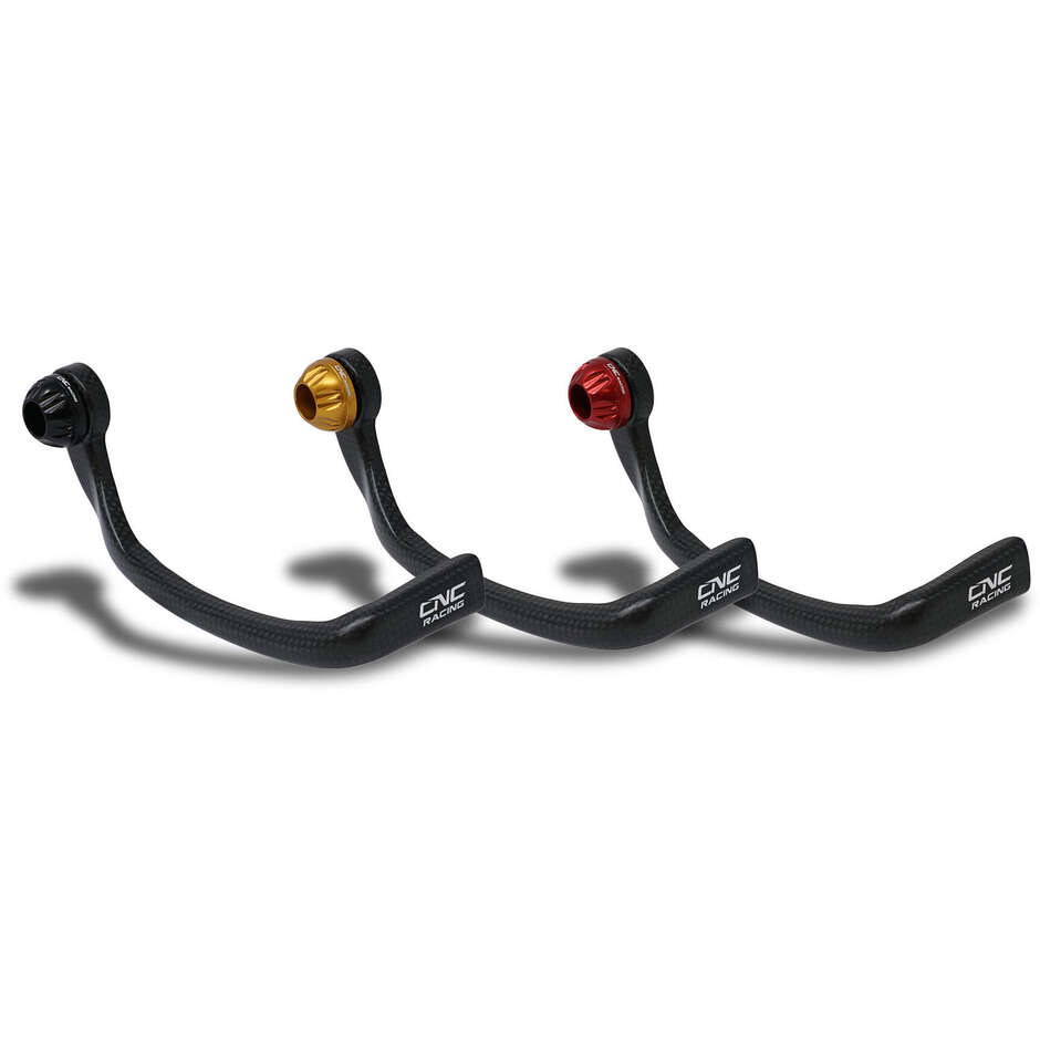 Brake-Guard Carbon Race PL150 - Front brake lever guard matt carbon CNC Racing Red