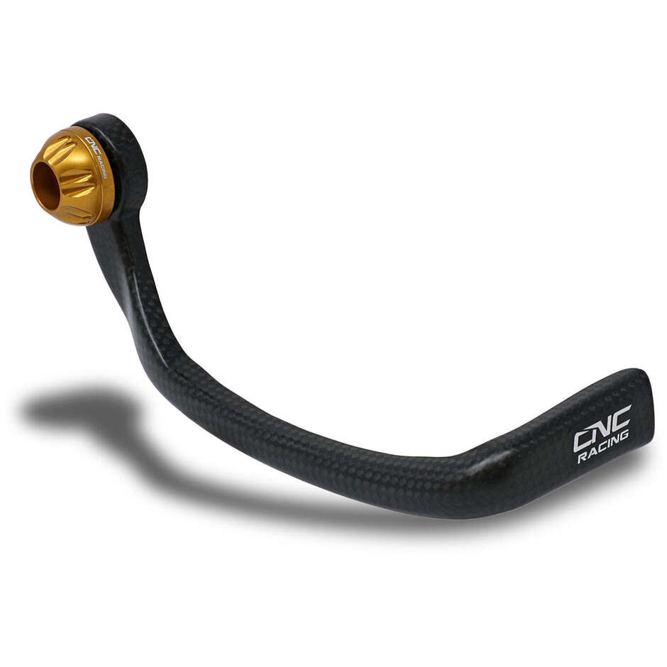 Brake-Guard Carbon Race - Vorderer Bremshebelschutz Carbon glänzend PL 150 CNC Racing Gold