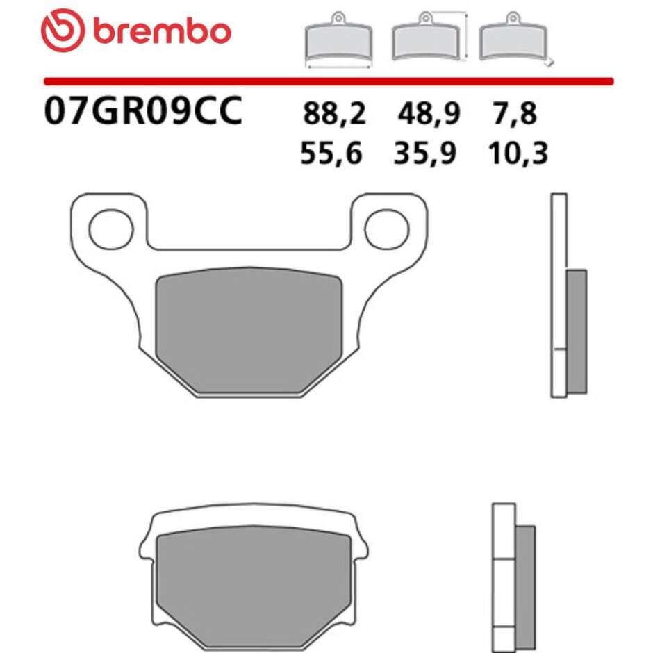 Brembo CC 07GR09CC Carbon-Keramik-Motorradbremsbeläge