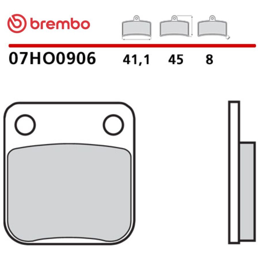 Brembo CC 07HO0906 Carbon-Keramik-Motorradbremsbeläge