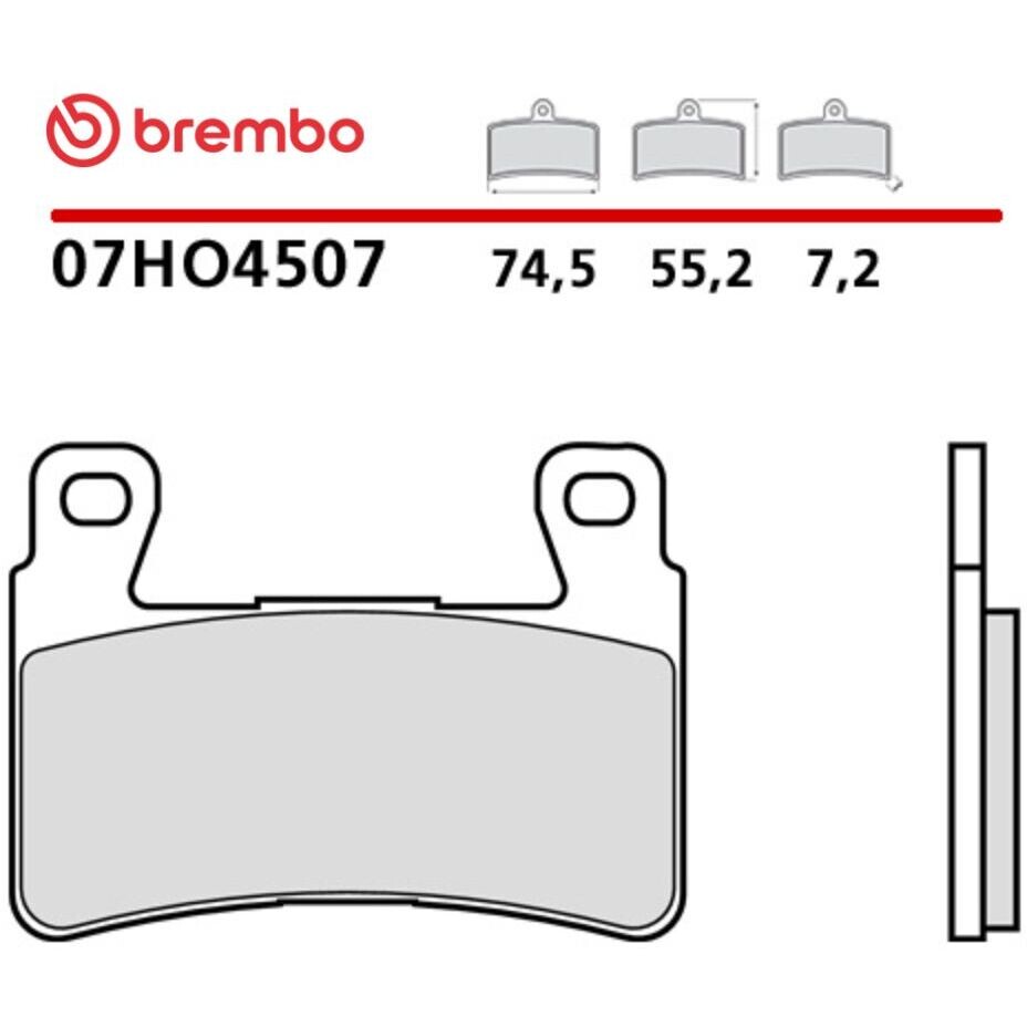 Brembo CC 07HO4507 Carbon Ceramic Front Motorcycle Brake Pads