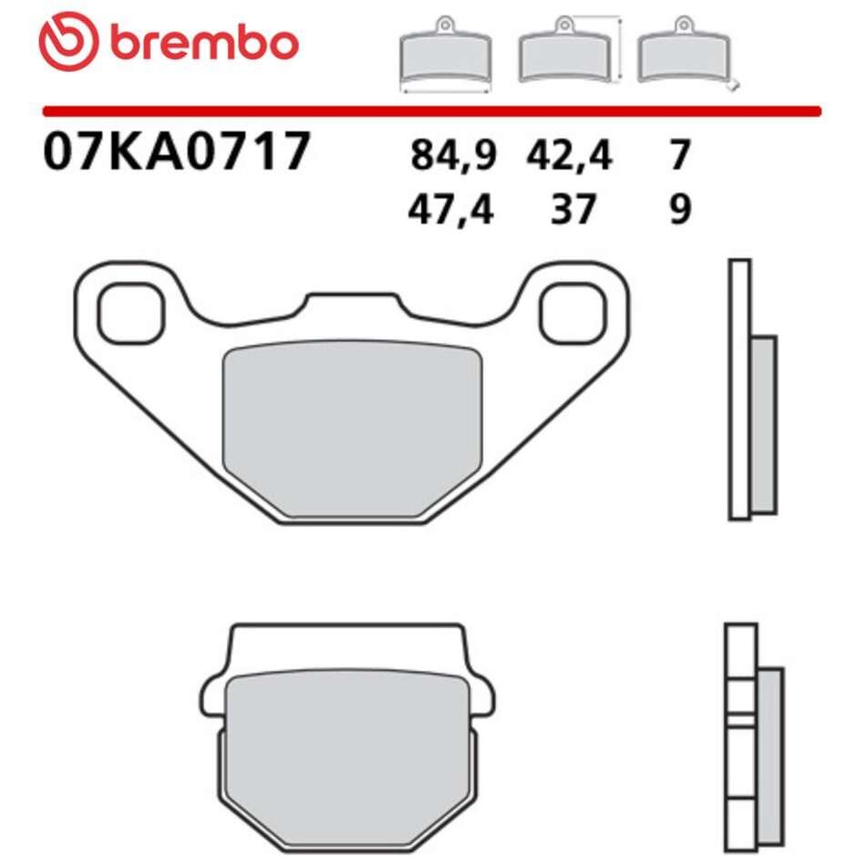 Brembo CC 07KA0717 Carbon Ceramic Motorcycle Brake Pads