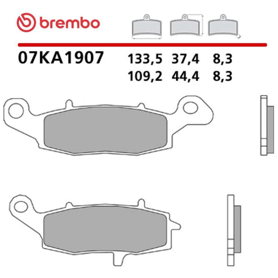 Brembo CC 07KA1907 Carbon Ceramic Front Motorcycle Brake Pads