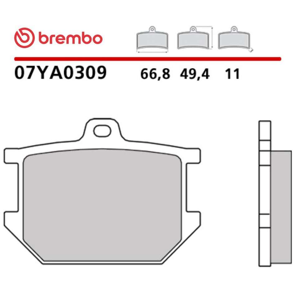 Brembo CC 07YA0309 Carbon-Keramik-Motorradbremsbeläge