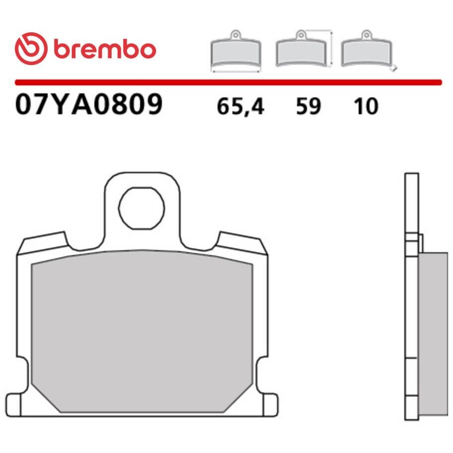 Brembo CC 07YA0809 Carbon Ceramic Front Motorcycle Brake Pads