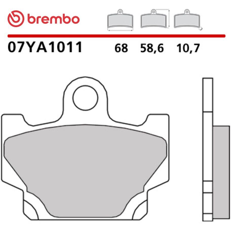 Brembo CC 07YA1011 Carbon Ceramic Motorcycle Brake Pads