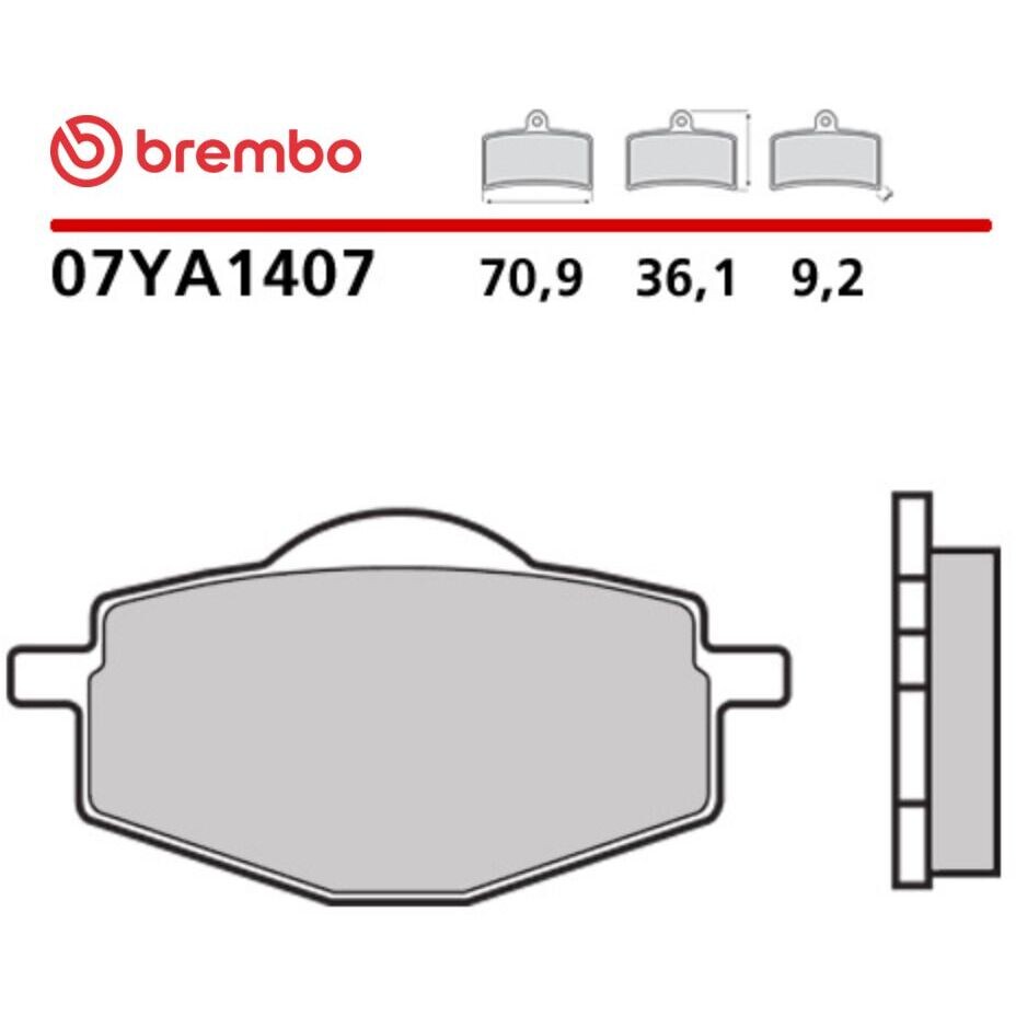 Brembo CC 07YA1407 Carbon Ceramic Motorcycle Brake Pads