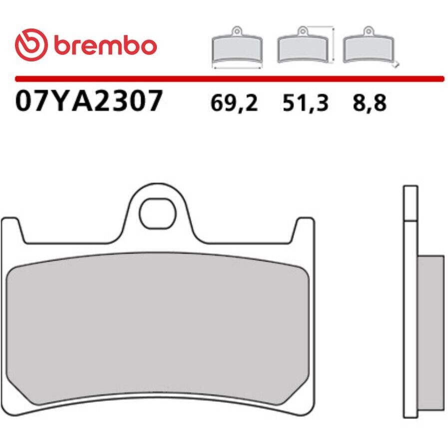 Brembo CC 07YA2307 Carbon Ceramic Front Motorcycle Brake Pads