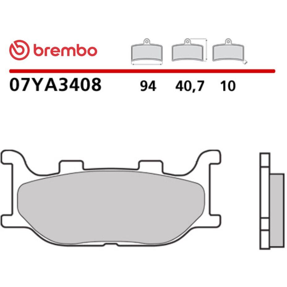 Brembo CC 07YA3408 Carbon Ceramic Motorcycle Brake Pads