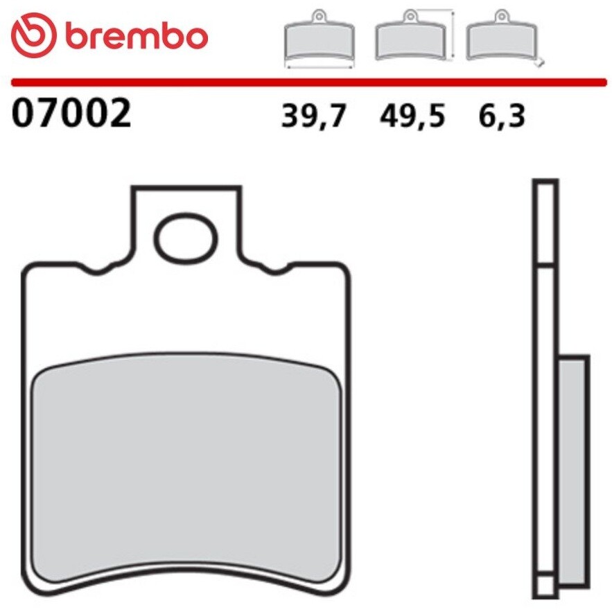 Brembo CC 7002 Carbon-Keramik-Motorradbremsbeläge