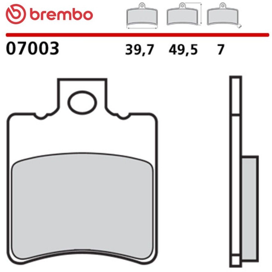 Brembo CC 7003 Carbon-Keramik-Motorradbremsbeläge