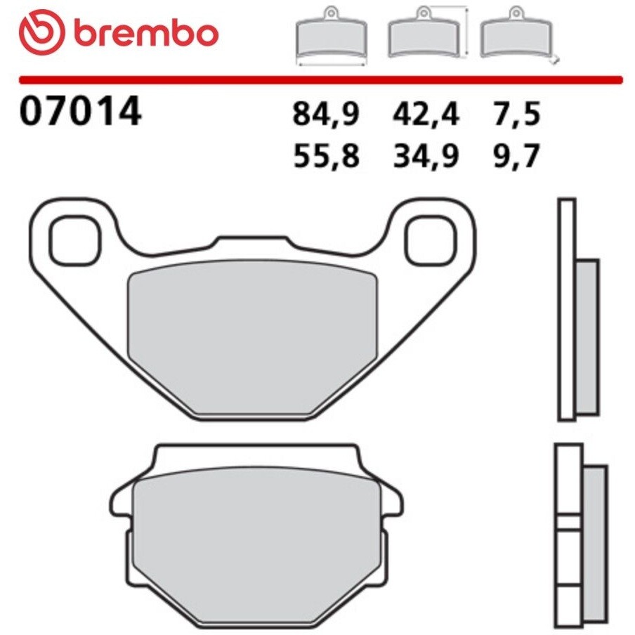 Brembo CC 7014 Carbon-Keramik-Motorradbremsbeläge