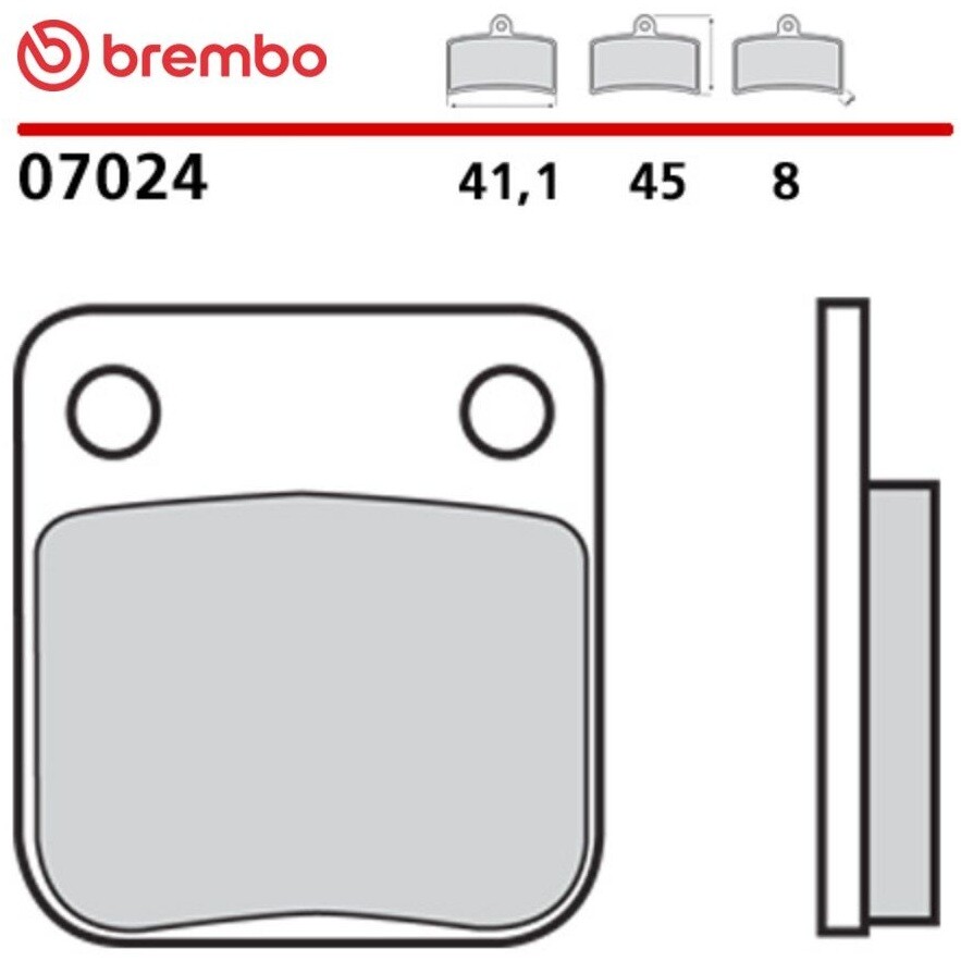 Brembo CC 7024 Carbon-Keramik-Motorradbremsbeläge