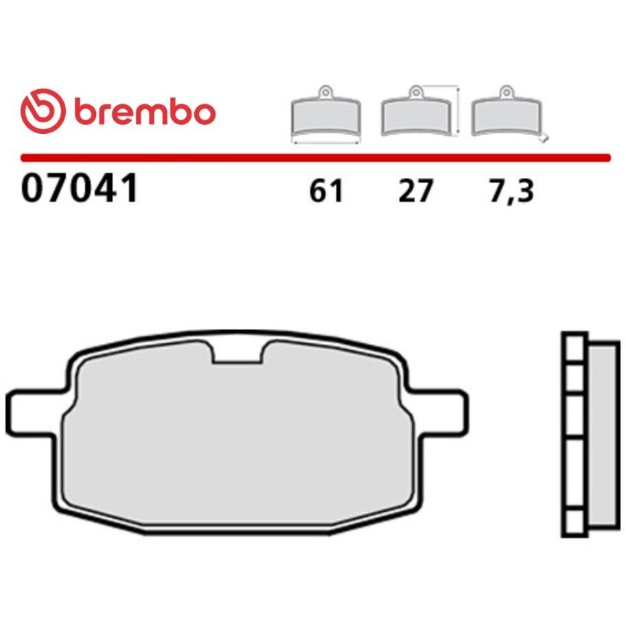 Brembo CC 7041 Carbon-Keramik-Motorradbremsbeläge