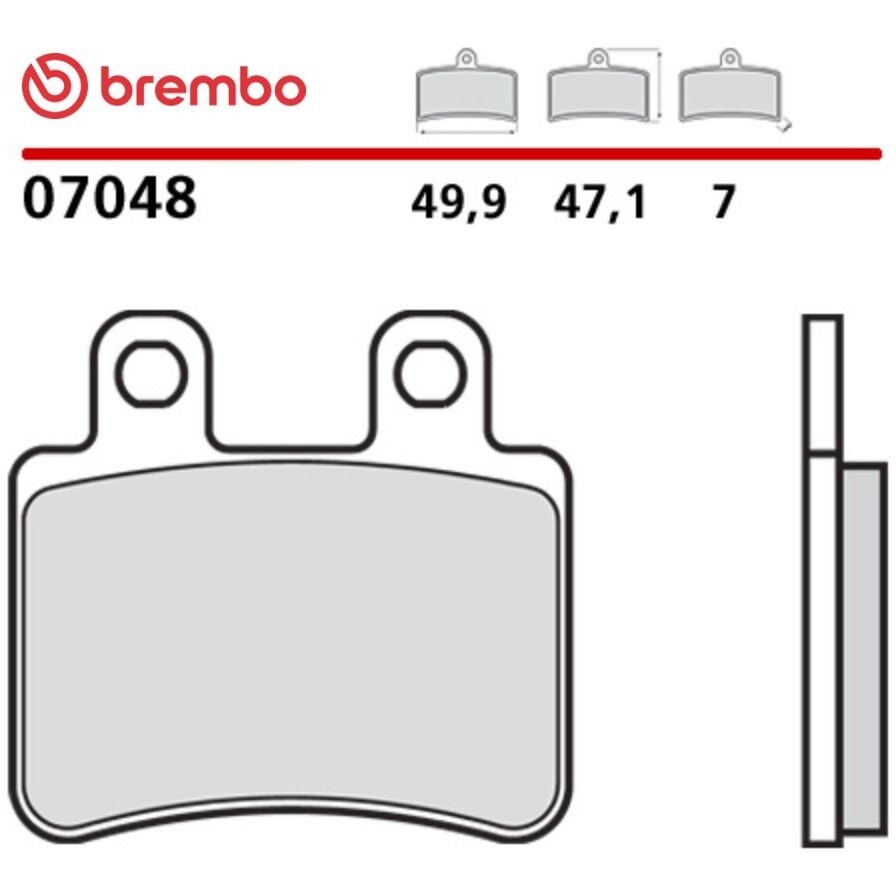 Brembo CC 7048 Carbon-Keramik-Motorradbremsbeläge