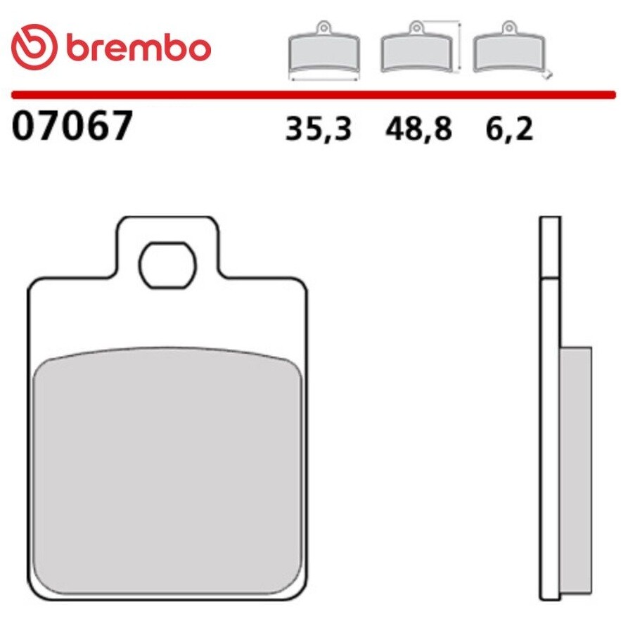 Brembo CC 7067 Carbon-Keramik-Motorradbremsbeläge