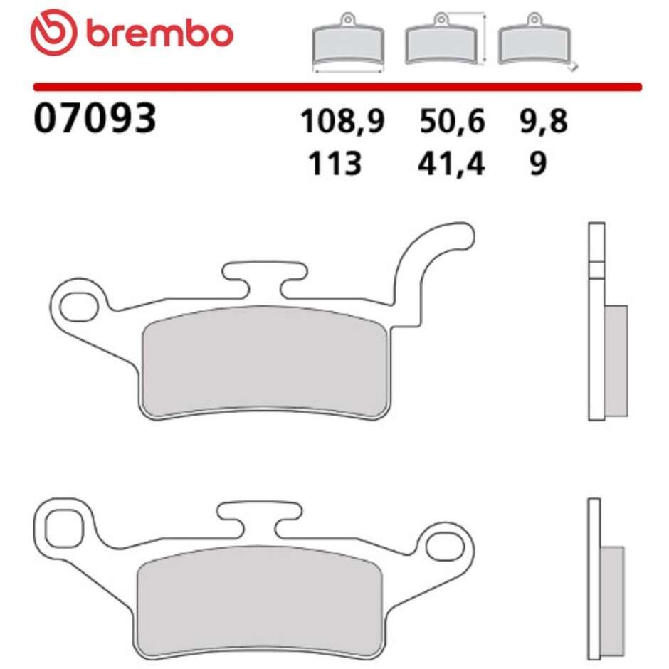 Brembo CC 7093 Carbon Ceramic Motorcycle Front Brake Pads for YAMAHA Xenter 125 (2012-2020); BW'S (2010-2014) and other models