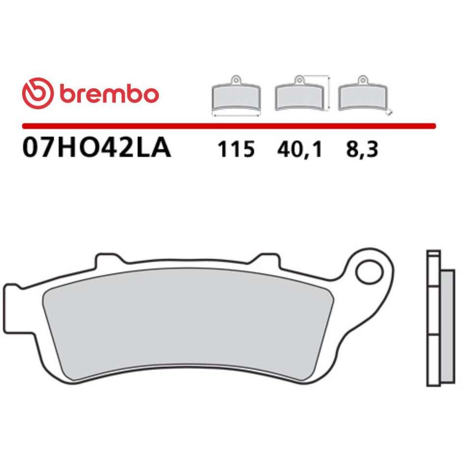Brembo LA 07HO42LA Langlebige Sinter-Motorrad-Vorderradbremsbeläge