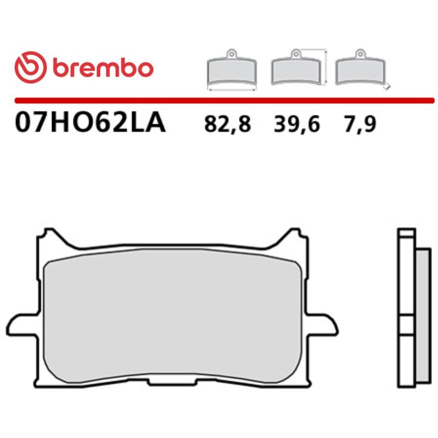 Brembo LA 07HO62LA Langlebige Sinter-Motorrad-Vorderradbremsbeläge