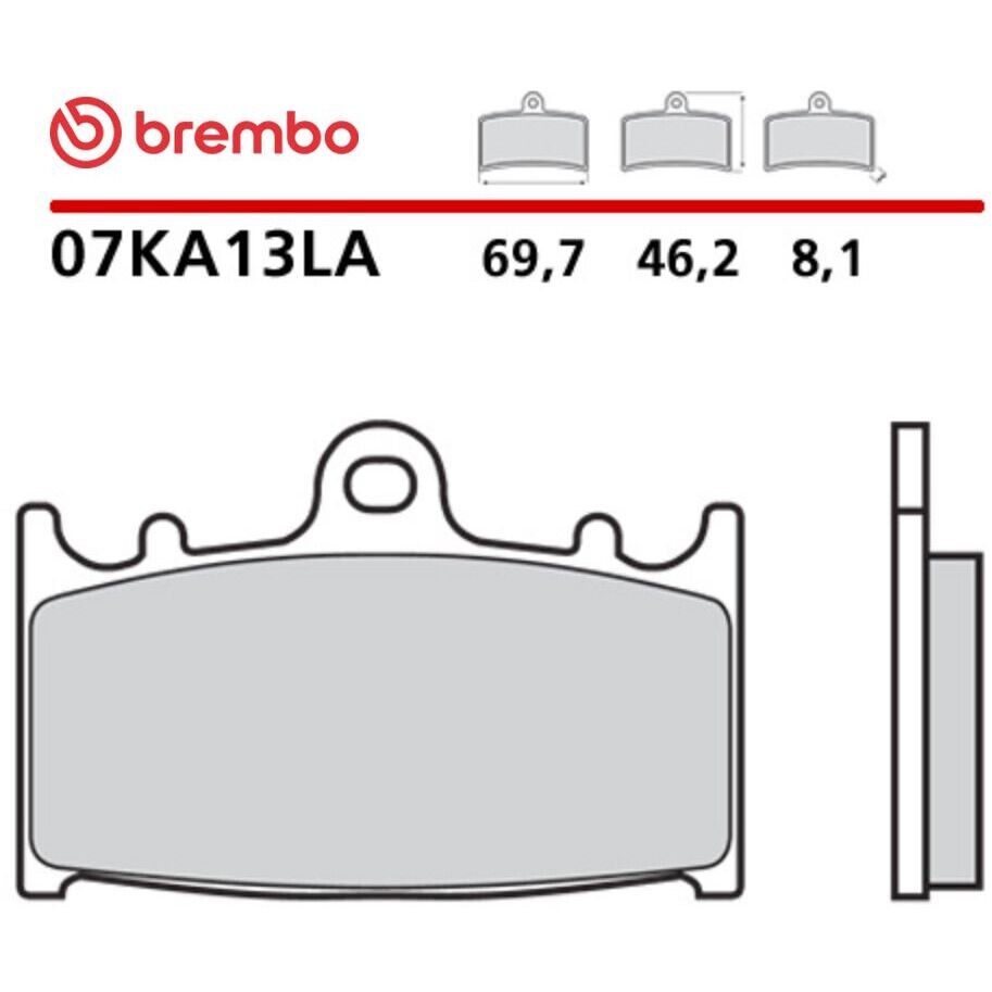 Brembo LA 07KA13LA Langlebige Sinter-Motorrad-Vorderradbremsbeläge
