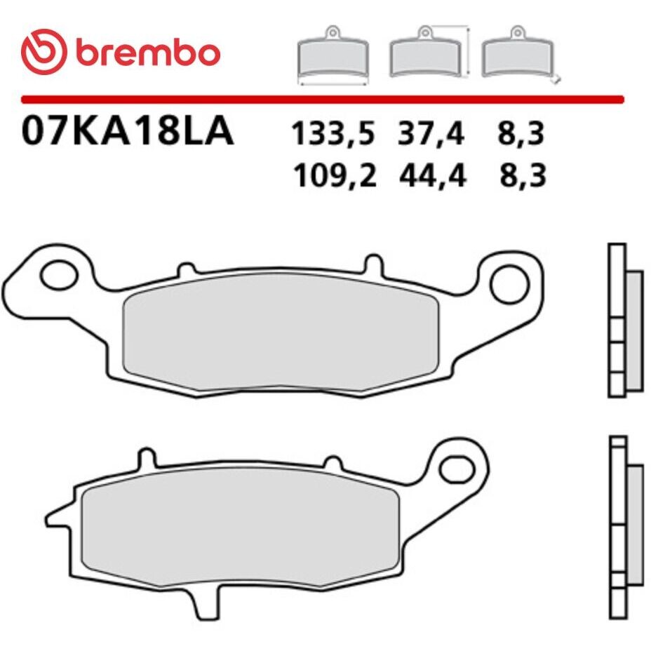 Brembo LA 07KA18LA Langlebige Sinter-Motorrad-Vorderradbremsbeläge