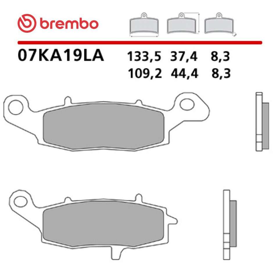 Brembo LA 07KA19LA Langlebige Sinter-Motorrad-Vorderradbremsbeläge