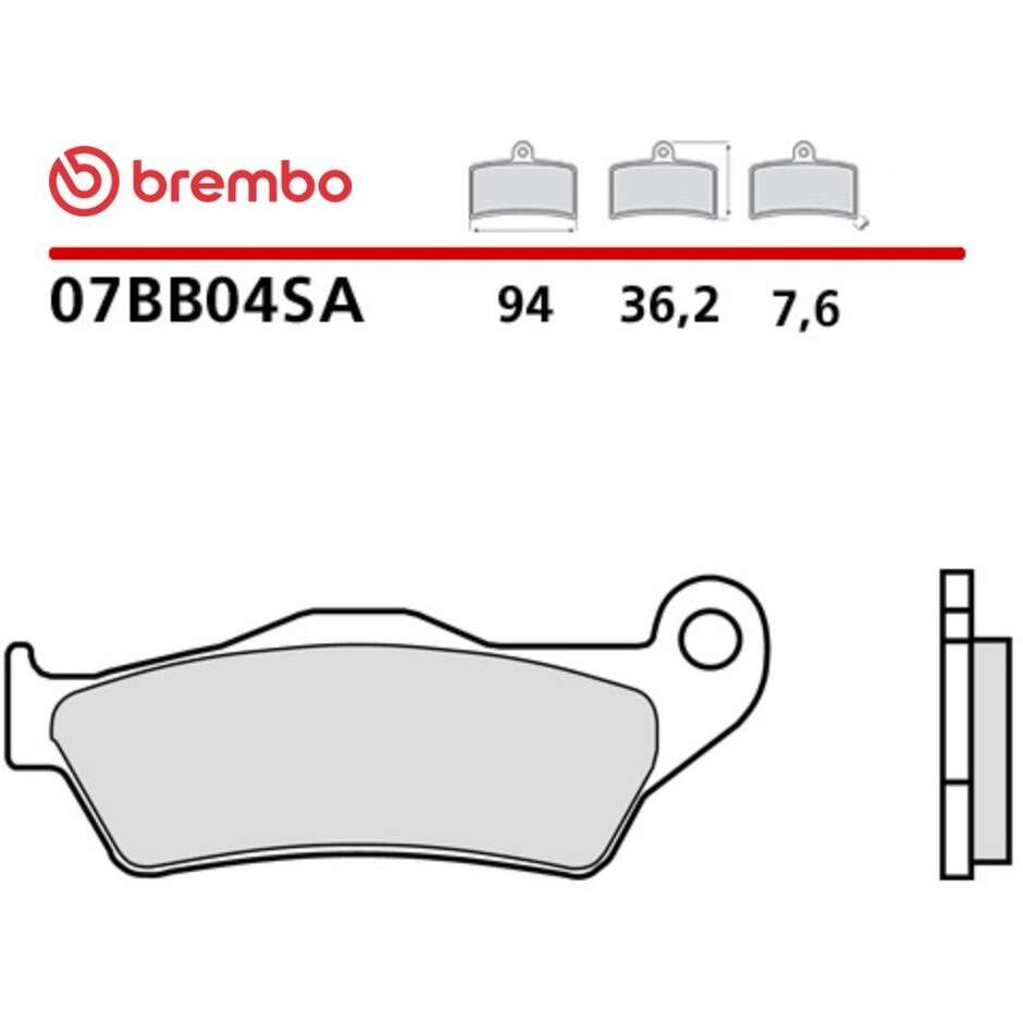 Brembo SA 07BB04SA Sintered Front Motorcycle Brake Pads