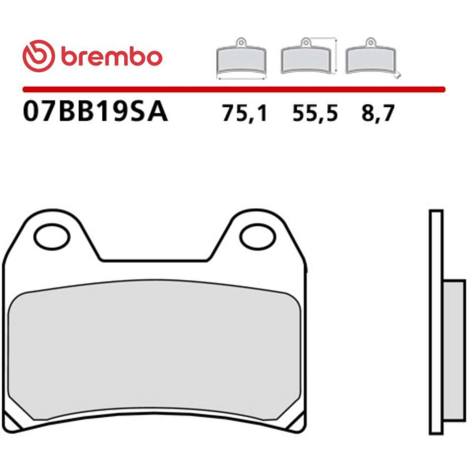 Brembo SA 07BB19SA Sintered Front Motorcycle Brake Pads