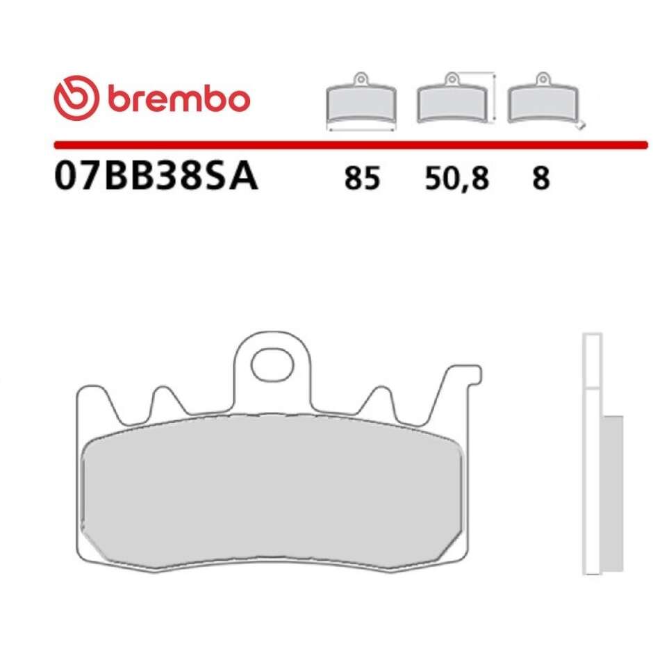 Brembo SA 07BB38SA Sintered Front Motorcycle Brake Pads