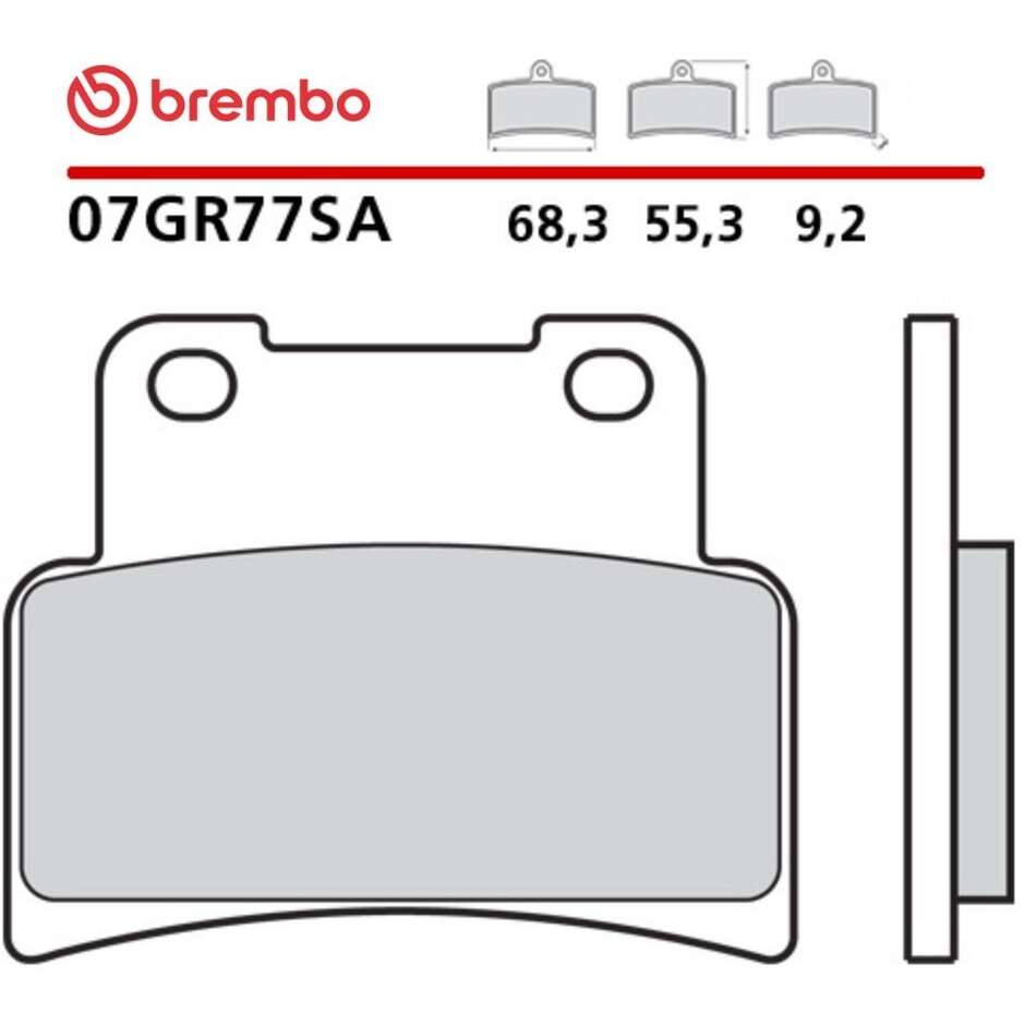 Brembo SA 07GR77SA Sintered Front Motorcycle Brake Pads