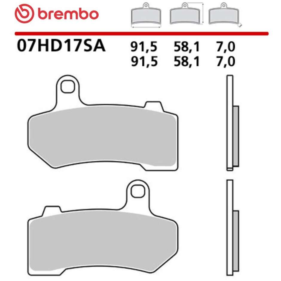 Brembo SA 07HD17SA Sintered Front Motorcycle Brake Pads