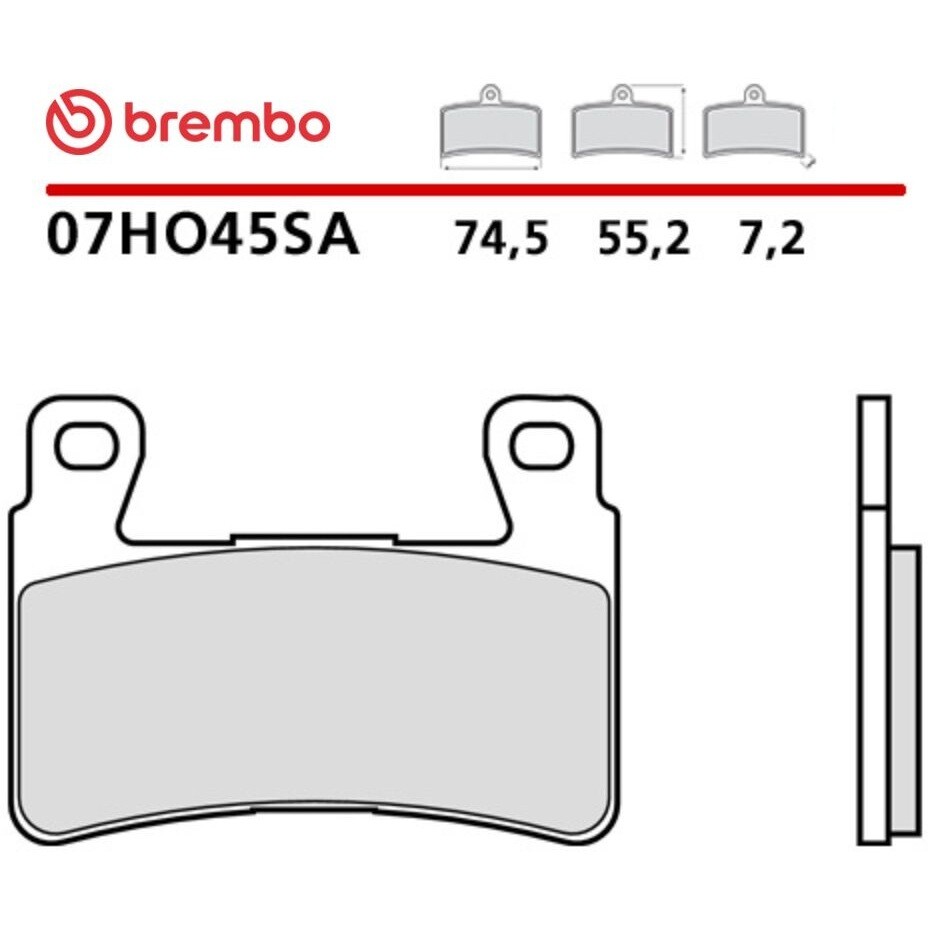 Brembo SA 07HO45SA Sintered Front Motorcycle Brake Pads