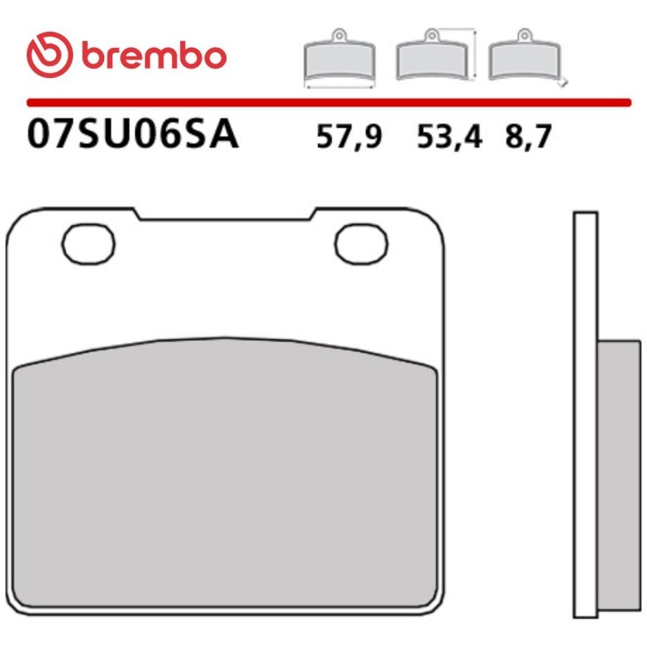 Brembo SA 07SU06SA Sintered Front Motorcycle Brake Pads