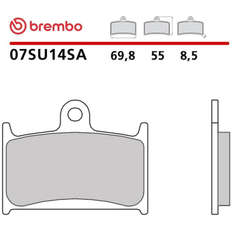 Brembo SA 07SU14SA Sintered Front Motorcycle Brake Pads