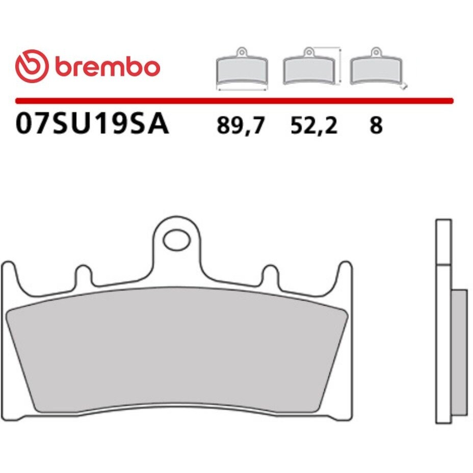 Brembo SA 07SU19SA Sintered Front Motorcycle Brake Pads