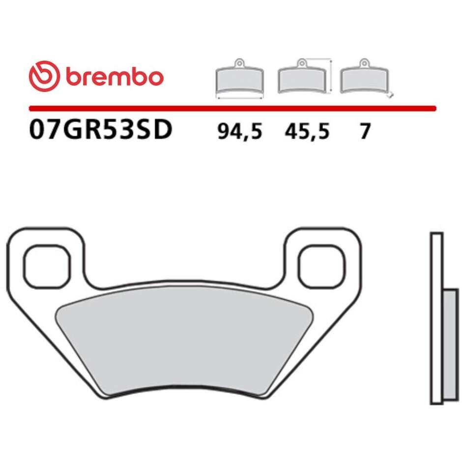 Brembo SD 07GR53SD Sinter-Bremsbeläge für Enduro-Motorräder