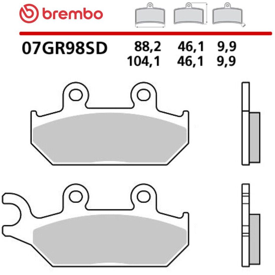 Brembo SD 07GR98SD Sinter-Enduro-Motorrad-Vorderradbremsbeläge